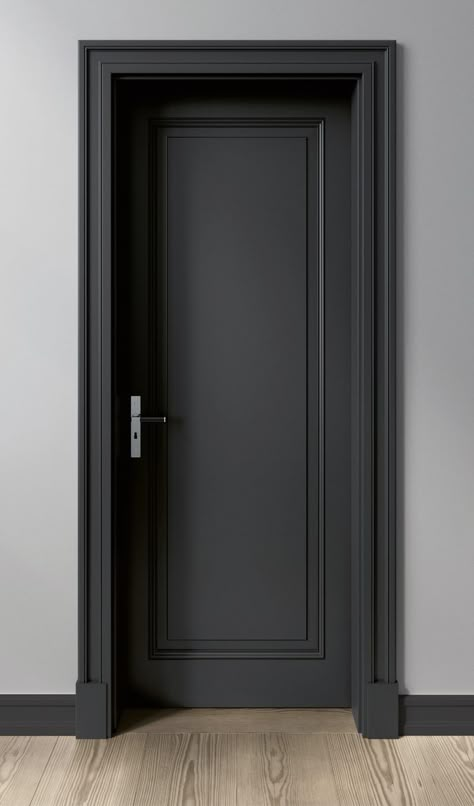 Interior Door Styles, Black Interior Doors, Home Door Design, Doors Interior Modern, Bedroom Door Design, Door Design Modern, Door Design Interior, Black Door, Black Doors