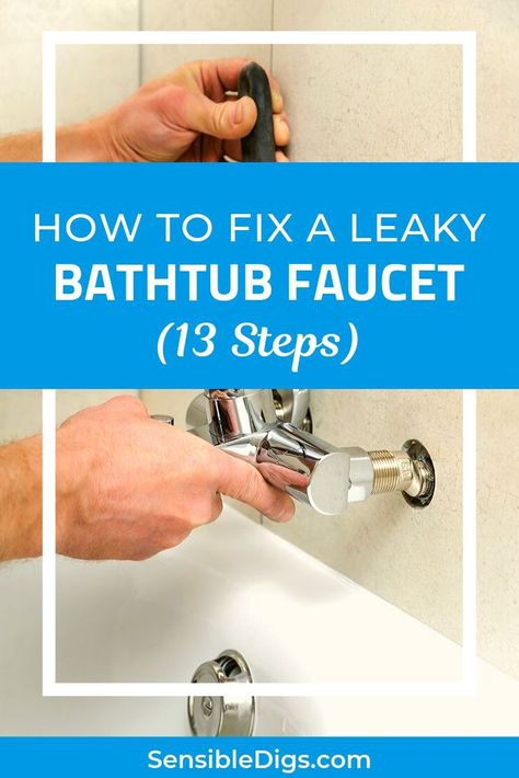 A leaking bathtub faucet is not just annoying to listen to, it can cost you money and leave unsightly stains on the tub. Here's our straightforward guide to fixing a leaky bathtub faucet in 13 simple steps. #bathtub #bathtubcorner #bathtubmakeover #bathtubideas #bathroomideas #bathroomdiy #homerenovationideas Bathtub Makeover, Fix Leaky Faucet, Bathtub Repair, Dripping Faucet, Black Bathroom Faucet, Leaky Faucet, Faucet Repair, Bathtub Drain, Camping Holiday