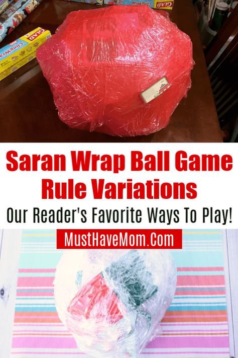 Wrap Ball Game, Saran Wrap Ball, Christmas Party Games For Groups, Saran Wrap Ball Game, Christmas Games To Play, Christmas Party Games For Adults, Christmas Party Games For Kids, Christmas Gift Games, Christmas Games For Adults