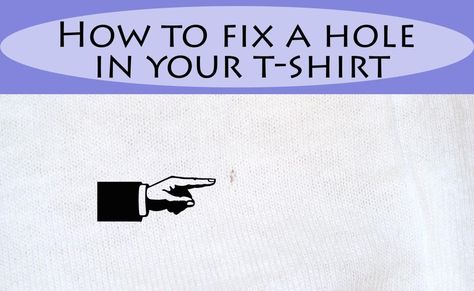 Fix a t-shirt hole with stitch witchery and stabilizer: quick, easy tutorial from ShannonSews.blogspot.com T Shirt Tutorial, Shirt Tutorial, Stitch Witchery, Repair Clothes, Sewing Blogs, Learn To Sew, Easy Tutorial, Sewing Techniques, Sewing Clothes