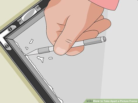 How To Reframe A Picture, Old Picture Frames, Change Picture, Metal Picture Frames, Old Frames, Take Apart, Large Picture Frames, The Frame, How To Take