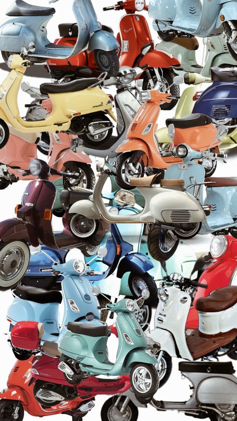 Vespa Matic Aesthetic Wallpaper, Vespa Wallpaper Iphone, Wallpaper Vespa, Vespa Wallpaper, Joker Hd Wallpaper, Tanah Liat, Aesthetic Collage, Collage Art, Hd Wallpaper