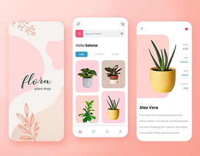 Interactive Pdf Design Inspiration, Flower Shop App, Interactive Pdf Design, Garden App, Health App Design, Catalog Design Layout, Scan App, Plant App, Daisy Patches