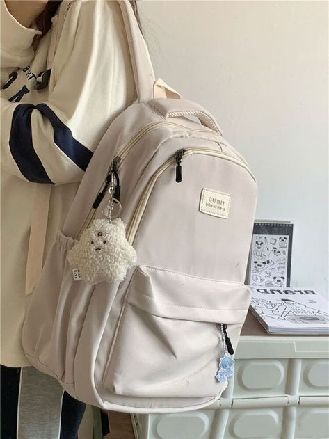 Backpacks For High School, Details Aesthetic, High School Backpack, Aesthetic Backpack, Laptop Travel, Korean Japanese, Kawaii Harajuku, Aesthetic Women, School Backpacks