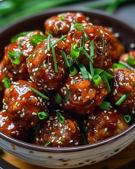 Korean Meatballs with Apricot Glaze - NorthEast Nosh Recipes Korean Meatballs, Spicy Korean Chicken, Apricot Glaze, Arugula Pasta, Spicy Meatballs, Korean Chicken, Spicy Korean, Mozzarella Chicken, Meatball Ingredients