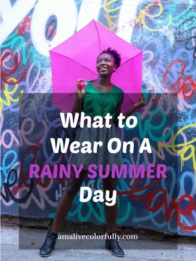 We've all had the same dilemma, what do you wear on a hot and humid rainy day? Click here to see this cute, but practical rainy day outfit idea --without rainboots-- that's perfect for summer! Hot But Rainy Day Outfit, Hot Rainy Day Outfit Summer Work, Summer Rainy Day Outfit Black Women, Hot Summer Rainy Day Outfit, Hot And Rainy Weather Outfits, Cute Rainy Day Outfit For Work, Rainy Day Party Outfit, Raining Day Outfit Summer, Cute Summer Rainy Day Outfit