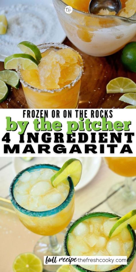 3 reviews · 3 hours · Serves 4 · The best 4 ingredient Simple Margarita Recipe out there, frozen or on the rocks. By the pitcher for a crowd, these are hands down the best and easiest margarita recipe with a surprise ingredient… Pitcher Mango Margarita Recipe, Bulk Margarita Recipe, Gallon Margarita Recipe, Blended Margarita Recipe, Simple Margarita Recipe, Dairy Free Cocktails, Pitcher Margarita Recipe, Simple Margarita, Mango Margarita Recipe