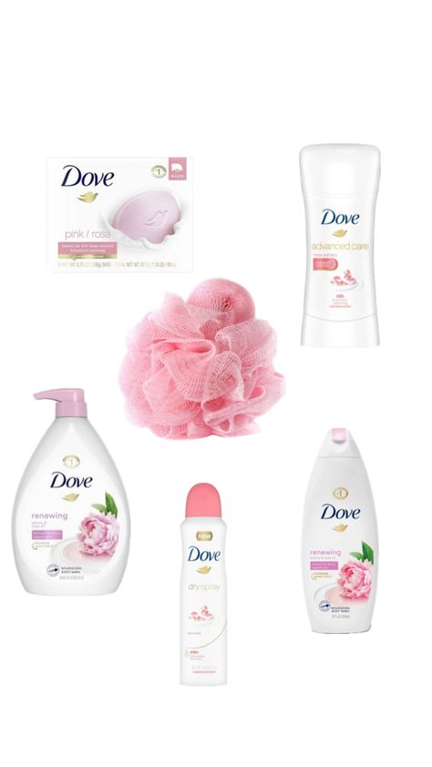 Dove rose Dove Shampoo Aesthetic, Dove Aesthetic Products, Dove Products Aesthetic, Dove Body Care, Dove Gift Set, Dove Scrub, Kpop Skincare, Dove Real Beauty, Olay Body Wash