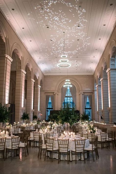 Gala Venue Aesthetic, Indoor Ballroom Wedding Reception, Black Tie Wedding Reception, Hollywood Gala, Wedding Venue New York, Tribeca Rooftop, Vineyard Wedding Venues, Wedding Reception Hotel Ballroom, Themed Restaurant