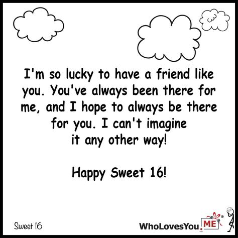 Im so lucky to have a friend like you. Youve always- http://WhoLovesYou.ME #gigeo #birthday #quotes #wishes Cute Sentences For Best Friend, Birthday Sentence, Birthday Greetings Quotes, Birthday Wishes Best Friend, Best Birthday Wishes Quotes, Cute Birthday Wishes, Birthday Quotes For Her, Happy Birthday Best Friend Quotes, Happy Birthday Best Friend