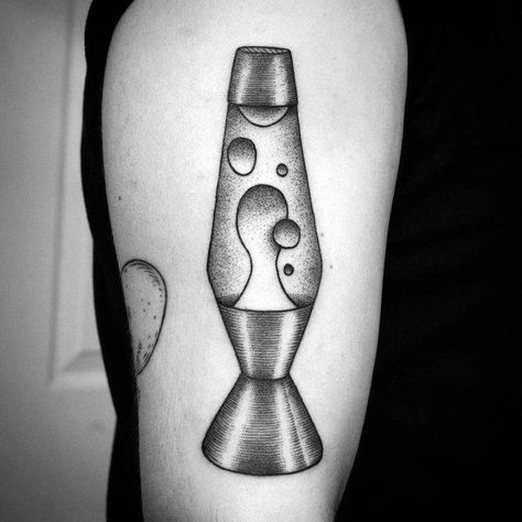 Creative Lava Lamp Tattoos For Guys Lava Lamp Tattoo, Cool Lava Lamps, Lamp Tattoo, Tattoo Ideas For Men, Doodle Tattoo, Creative Tattoos, Top 50, Deathly Hallows Tattoo, All Tattoos