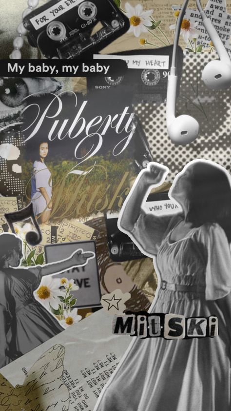 ⋆｡°✩♬ ♪ #comp #compentry #mitski #puberty2 #mitskishuffle #collageart #music #vibes #blackandwhite #brown #art #quotes #fyp Mitski Lockscreen, Phone Cover Stickers, Pretty Wallpapers Tumblr, Music Vibes, Music Collage, Cute Cats Photos, Brown Art, I Love My Wife, Very Funny Pictures