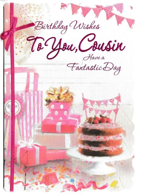 female cousin traditional birthday card - 10 x cards to choose from! | Cards & Invitations | Celebrations & Occasions - Zeppy.io Happy Birthday Cousin Girl, Happy Birthday Wishes Cousin, Happy Birthday Cousin Female, Birthday Emoticons, Birthday Cousin, Happy Birthday Cousin, Birthday Beer, Happy Birthday Woman, Cousin Quotes