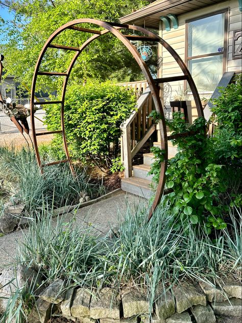 8’ Round Moon Gate or Circular Garden Trellis by Jeffery Weatherford for Weatherford Studio Circle Trellis, Round Trellis, Moon Gates, Circular Garden, Round Garden, Arbors Trellis, Architectural Forms, Moon Gate, Mysteries Of The World