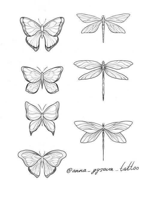 Delicate Dragonfly Tattoo, Dragonfly Tattoo Stencil, Small Dragonfly Tattoo, Mini Tats, Dragonfly Drawing, Dragonfly Tattoo Design, Pencil Drawings Of Girls, Insect Tattoo, Sharpie Tattoos