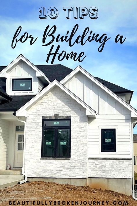 10 important tips to make the process of building a home less stressful and more enjoyable! #homebuilding Building A Home, Build Your House, Home Building Tips, Living Styles, Building A New Home, Brick Building, Home Builders, The Process, Custom Homes