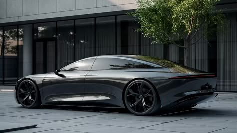 a Clean sedan design 2030. Extremely sophisticated. Gunmetal grey --v 6 Sedan Concept, Mansion Interior Design, Cars Art, Concept Vehicles, Project Cars, Cars 3, Mansion Interior, Concept Car, Gunmetal Grey