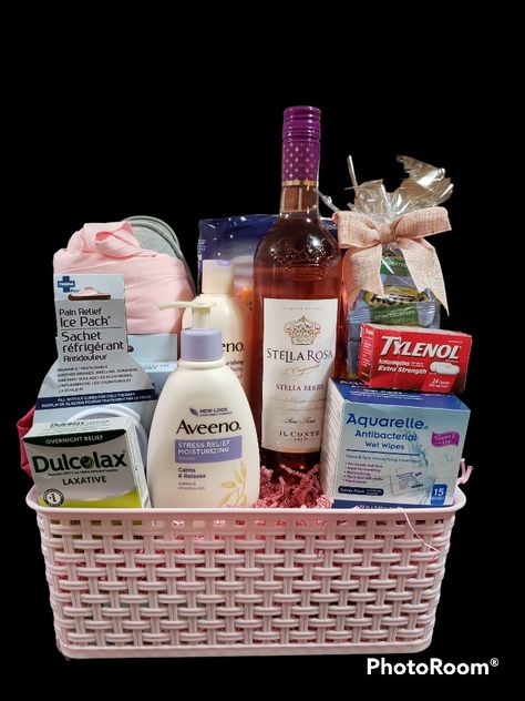 Mother Basket After Birth, Gift Baskets For Expecting Moms, Post Partum Basket Gift Ideas, Delivery Basket For New Mom, Mom After Birth Gift Basket, Just Had A Baby Gift Basket For Mom, New Mom Care Basket, Mommy Shower Gifts, Labor Basket For Mom