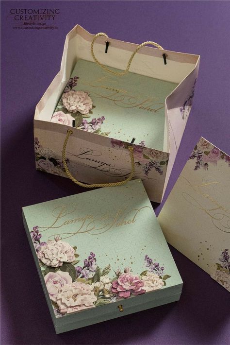 Creative Wedding Cards, Monograms Design, Luxury Wedding Invitations Box, Postcard Invite, Designer Invitation, Invitation Creative, Wedding Monograms, Simple Wedding Cards, Wedding Card Design Indian