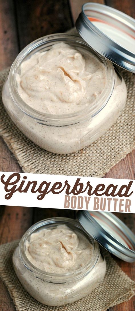 This DIY Gingerbread Body Butter recipe is a favourite idea for homemade Christmas gifts that are meaningful! Christmas Gift Diy Ideas Homemade, Diy Homemade Christmas Gifts, Christmas Homemade Gift Ideas, Best Diy Gifts, Christmas Diy Gifts, Christmas Homemade Gifts, Handmade Christmas Gifts Diy, Homemade Christmas Gift Ideas, Joululahjat Diy