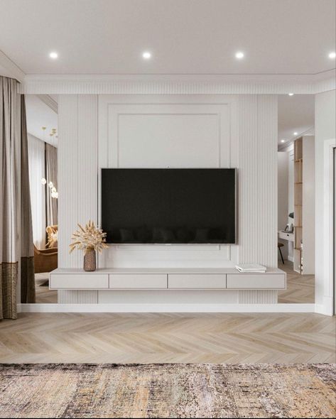 Modern Classic Living Room, Living Room Wall Units, Latest Living Room Designs, Apartment Living Room Design, Classic Living Room, Living Room Design Decor, Home Design Living Room, Living Room Tv Wall, Elegant Living Room