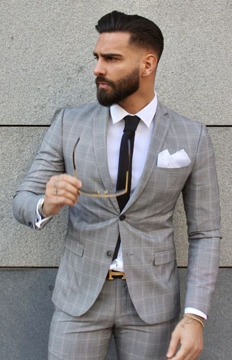 Beard Styles Short, Gents Hair Style, Smart Casual Menswear, Mens Business Casual Outfits, Best Beard Styles, Dress Suits For Men, Men Haircut Styles, Fashion Top Outfits, Cool Hairstyles For Men