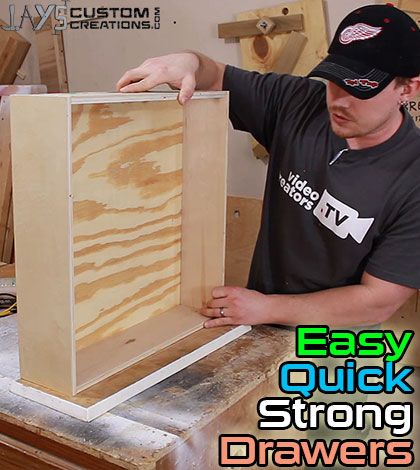 How To Make Drawers, Building Drawers, Kreg Jig Projects, Kreg Jig, Diy Drawers, Diy Holz, Woodworking Jigs, Diy Cabinets, Woodworking Techniques