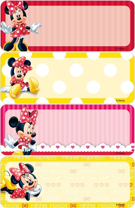 PreviewImage.ashx 500×768 pixels Personalized School Supplies Labels, Minnie Mouse Template, School Labels Printables, School Stickers Labels, Mickey Mouse Printables, Cute Powerpoint Templates, Disney Themed Classroom, School Name Labels, Name Tag For School