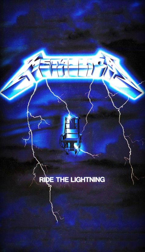 Metallica Ride The Lightning, Metallica Albums, Metallica Art, Heavy Metal Art, Ride The Lightning, Easter Wallpaper, Band Wallpapers, The Lightning, Metallic Wallpaper