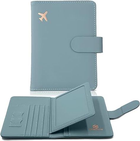 Amazon.com: Luggage Essentials For Traveling Luggage Essentials, Leather Passport Holder, Passport Holders, Passport Case, Book Holders, Passport Wallet, Travel Wallet, Travel Items, Passport Cover