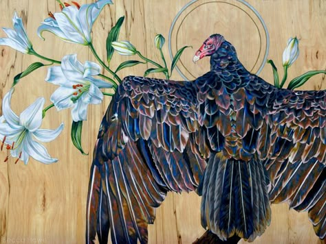 Vulture Drawing, Drawing Features, Turkey Vulture, Cool Art Ideas, Colored Pencil Drawings, Vulture Culture, Colored Pencil Art, Colored Pencil Drawing, White Lilies