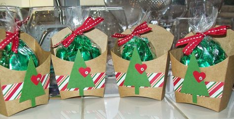 Cute Christmas Treats - Stampin' Up! Fry Box www.crazystampinglady.blogspot.com Maureen Rauchfuss