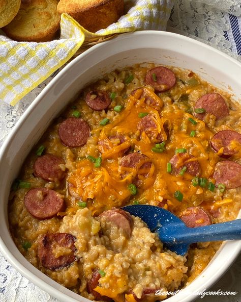 Sausage Rice Casserole, Smoked Sausage And Rice, Smoked Sausage Casserole, Sausage And Rice Casserole, Sausage Chili, Sausage And Rice, Sausage Rice, Smoked Sausage Recipes, Pork Entrees