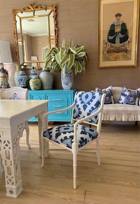 (20+) Marketplace - White Painted Faux Bamboo Armchair | Facebook Bamboo Chair Makeover, Bamboo Armchair, Hickory Furniture, Bamboo Chair, Hickory Chair, Rental House, Chinoiserie Style, Chair Makeover, Facebook Marketplace