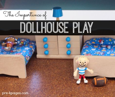 The Importance of Dollhouse Play in Preschool. Ideas to spice up your dollhouse center to make it a meaningful and motivating experience for your preschoolers! Pk Activities, Dayhome Ideas, Letter Play, Learning Centers Preschool, Pre K Pages, Preschool Centers, Creative Curriculum, Confidence Boosters, Kids Classroom