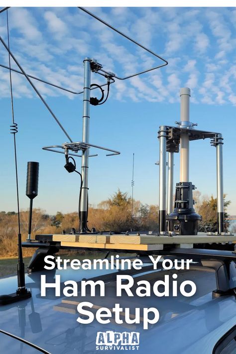 Explore top ham radio antennas and streamline your emergency communication setup. Our guide offers insights into the best antennas for maintaining contact during critical situations with your ham radio. Ham Radio Shacks, Ham Radio Setup, Handheld Ham Radio, Mobile Ham Radio, Best Bug Out Bag, Ham Radio Kits, Types Of Ham, Ham Radio Operator, Ham Radio Antenna