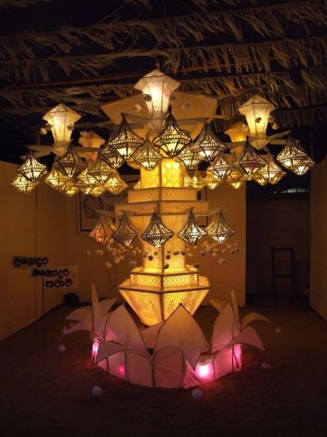 Celebration Redefined- Festivals Of Sri Lanka Vesak Lantern Design, Vesak Lantern, Diy Paper Lanterns, Paper Lanterns Diy, Colombo Sri Lanka, Lantern Ideas, Traditional Lanterns, Buddhist Traditions, City Photos