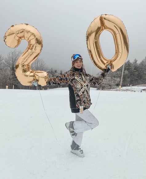 Balloons Ski Snow Ice Ski Birthday Party Ideas, Snow Birthday Photoshoot, Funny Snow Pictures, Winter Birthday Photoshoot, Winter Birthday Aesthetic, Snowshoe Wv, Ski Birthday, Snow Party, Skiing Aesthetic