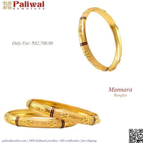 20 Grams Gold Bangles Designs, Fancy Items, Fancy Bangles, Kids Gold Jewelry, Wallpaper Girly, Bangle Gold, Yellow Gold Bangle, Bangles Design, Bangles Jewelry Designs