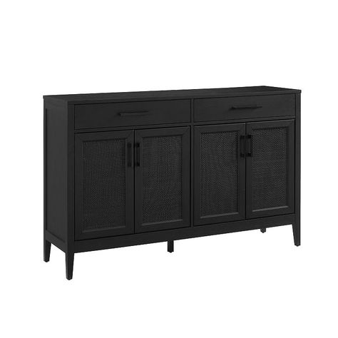 Traditional Sideboard, Modern Sideboard Buffet, Sideboard Black, Rattan Sideboard, Removable Shelves, Multipurpose Furniture, Black Sideboard, Versatile Furniture, Home Styles