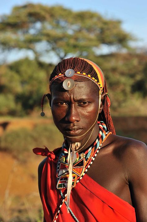 Laikipia Masai Warrior | christophe_cerisier | Flickr Maasai Dress, Masai Tribe, Egyptian Inspired Jewelry, African History Facts, African Literature, African Jewellery, Black Life, Egyptian Inspired, African Royalty