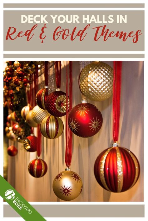 Red and gold are historically traditional Christmas colors and already feature heavily into most run-of-the-mill holiday decor. But we've found a few new twists on an old favorite. Check out our 27 favorite red-and-gold tree decorating ideas, ranging from retro tinsel to DIY ornaments that shine. Gold And Red Christmas Decorations Ideas, Red And Gold Kitchen Decor Ideas, Red Green Gold Christmas Tree Ideas, Red And Gold Xmas Tree Decorating Ideas, Red And Gold Holiday Decor, Green Gold And Red Christmas Decor, Red And Gold Christmas Decorations, Christmas Red And Gold, Red Gold Christmas Decor