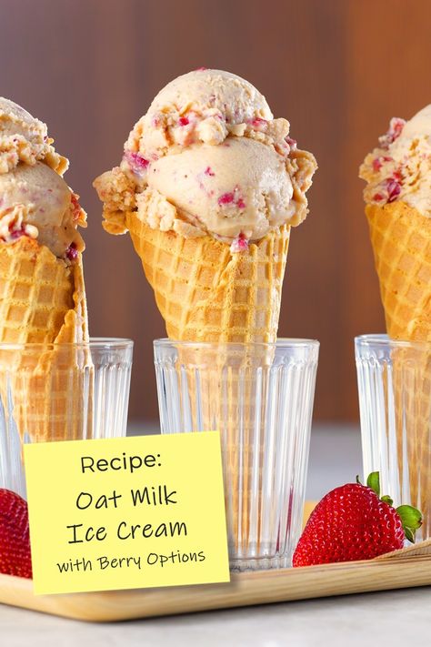 Dairy-Free Oat Milk Ice Cream Recipe Oat Milk Ice Cream Recipe, Oat Milk Ice Cream, Milk Ice Cream Recipe, Dairy Free Custard, Recipe Ice Cream, Cold Oats, Vegan Ice Cream Recipe, Sweet Potato Muffins, Milk Ice Cream