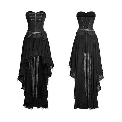 Designer Black High Low Corset Gothic Steam Punk Fashion Dresses... ❤ liked on Polyvore featuring intimates and shapewear Steam Punk Fashion, Gothic Dresses, Pencil Dresses, High Low Prom Dresses, Punk Dress, Prom Dresses 2018, Gothic Corset, Prom Dresses For Sale, Gothic Clothing