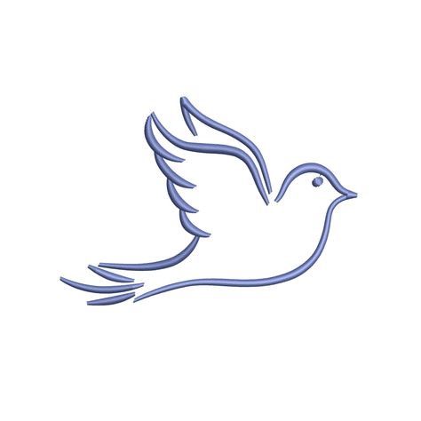 Dove Embroidery, Dove Bird, Peace Dove, Embroidery Files, Embroidery Machine, Embroidery Design, Embroidery Patterns, Machine Embroidery, Digital Design