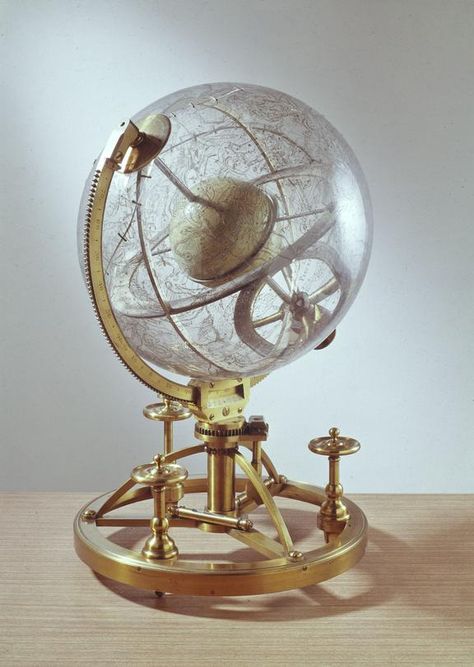 Globe Stand, Earth Witch, Celestial Globe, Awesome Gadgets, Ancient Techniques, Armillary Sphere, Celestial Sphere, Steampunk House, Mechanical Art