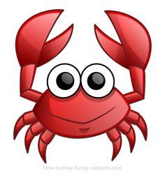 cute%20crab%20clipart Crab Drawing, Crab Cartoon, Crab Art, Drawing Lesson, Cartoon Fish, Sketching Drawing, Drawing Sketching, Pola Sulam, Pet Rocks