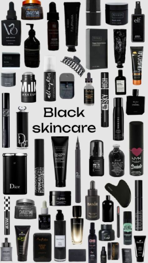 #fyp#black#skincare#slayy#preppy Black Skincare Aesthetic, Black Skincare Products, Reputation Makeup, Black Skin Care Products, Skin Tools, Black Skincare, Black Skin Care, Hygiene Products, Black Makeup