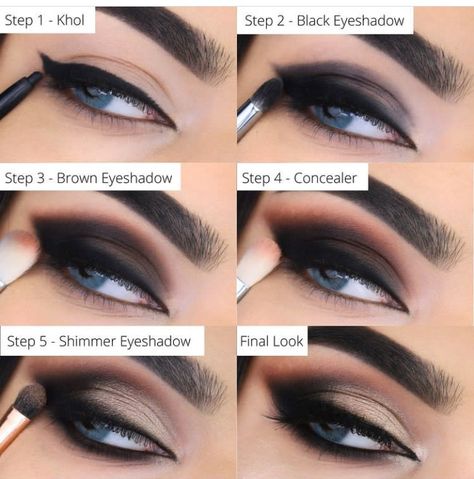 Blend Eyeshadow Step By Step, Makeup For Rock Concert, Basic Makeup For Beginners Step By Step, Goth Eye Makeup Tutorial, Dark Eyeshadow Looks Step By Step, Fierce Eye Makeup, Eyeshadow Tutorial Step By Step, Eye Makeup Diy, Eye Makeup Step By Step