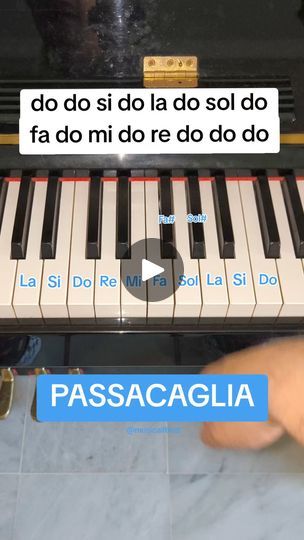 Passacaglia Piano, Do Re Mi, Easy Piano, Music Lessons, Piano Music, Favorite Things, Piano, Musical, Music